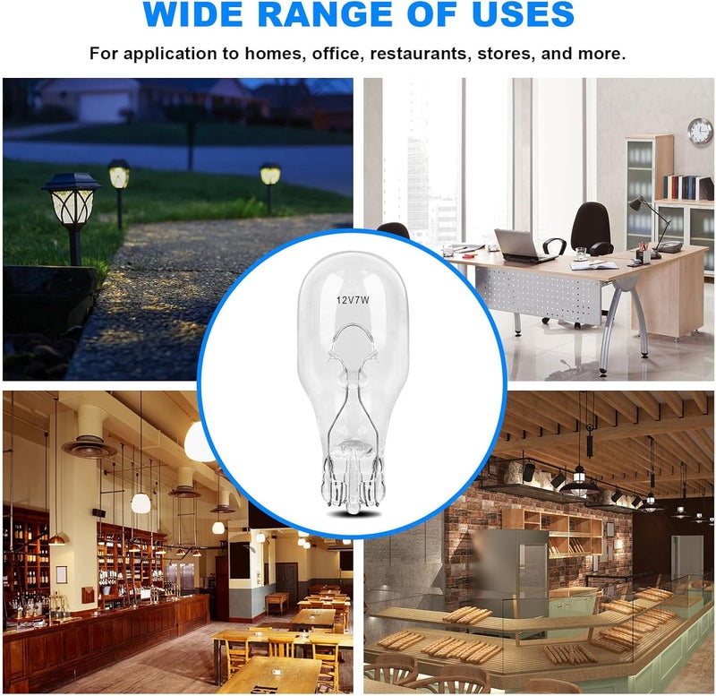 Kscjdg 7W 12V Landscape Light Bulbs -T5 Low Voltage Light Bulb for Garden Light Bulbs Deck Light Bulbs Yard Light Bulbs Low Voltage Landscape Light Bulbs -20 Pack - Image 5
